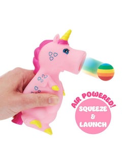 Expressions 1Pc Foam Ball Popper Toy Squeeze & Launch Unicorn Toy W/Foam Balls Included Animal Ball Shooting Squishy Toy Anxiety Relief Items Sensory Toys Squeeze Toys For Kids Toddler Toys  - Image 3