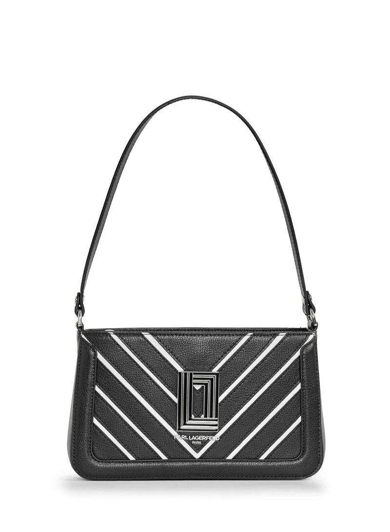 Karl Lagerfeld Simone Demi Leather Top Handle Bag - Image 1