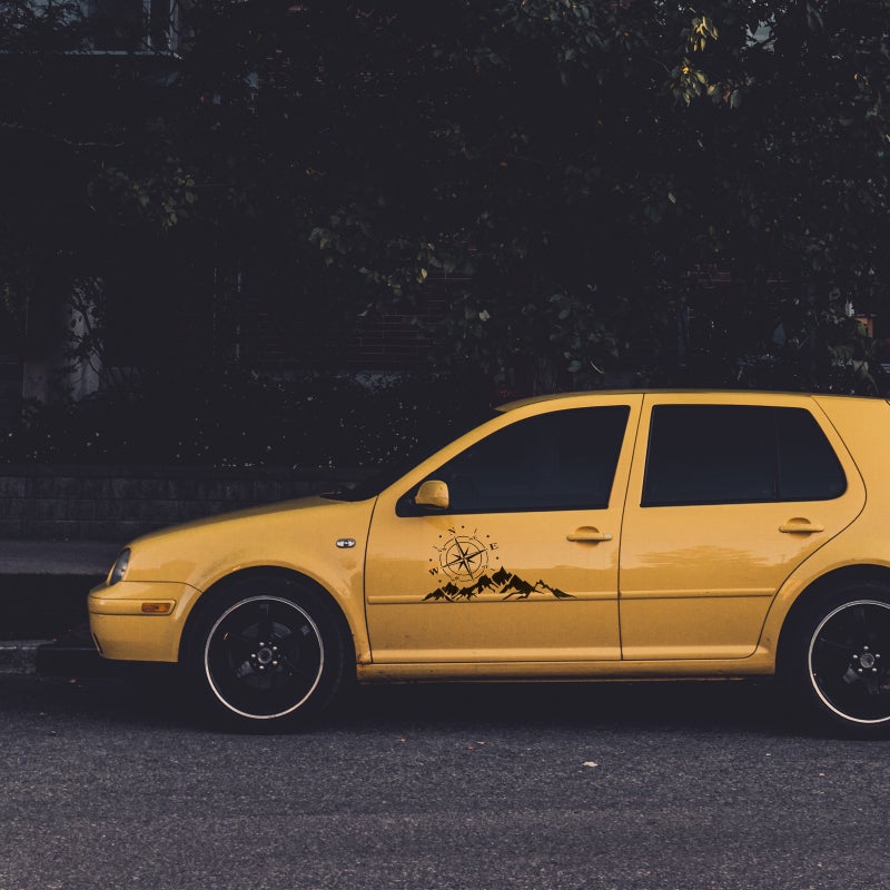 🚗 ملصقات جبلية لنافذة السيارة لشاحنة ديكور من مادة PVC - Image 5