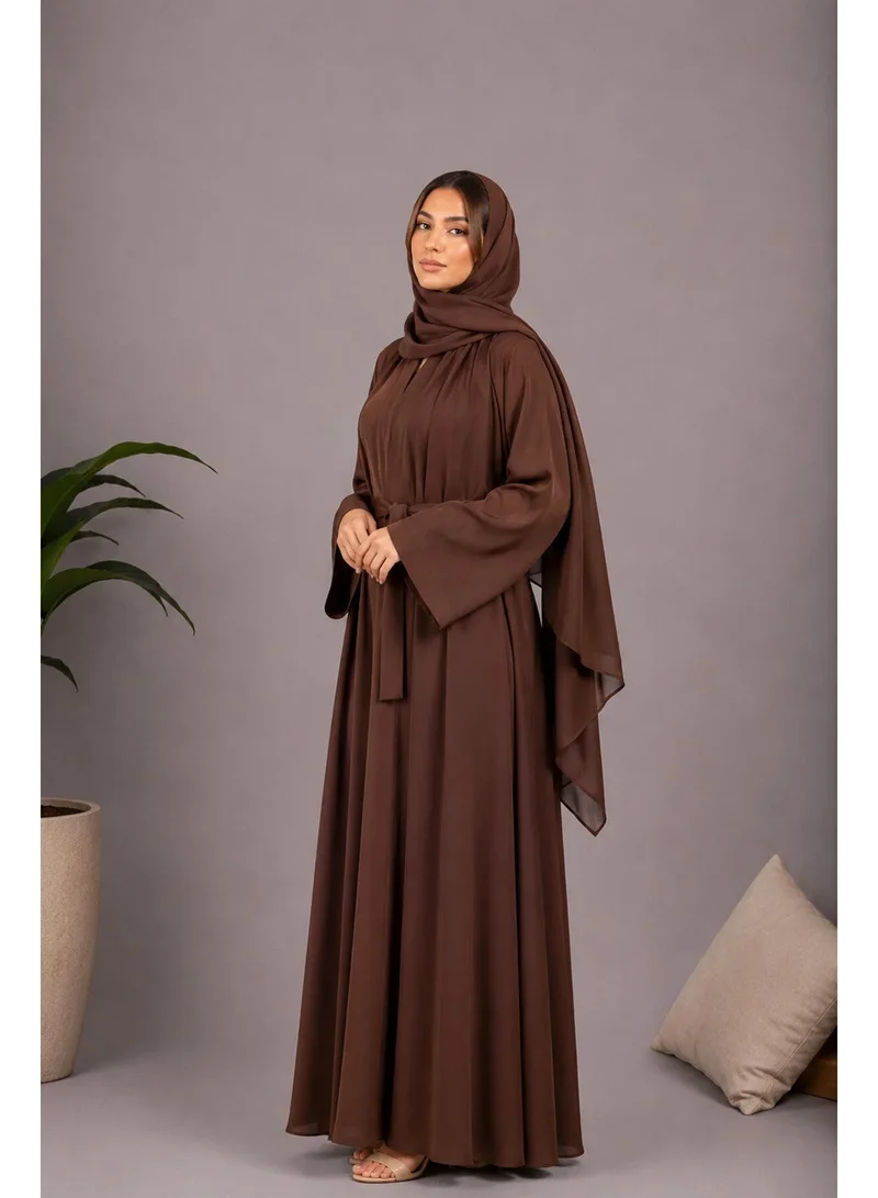 Ophelia brown Bab Al Shams Abayas for Women – Elegant & Comfortable Modest Wear for Women | Best Price UAE