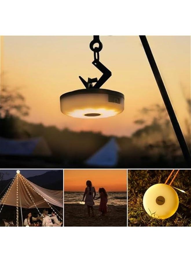 Arabest Portable Outdoor String Lights with 5 Lighting Modes, Fast 30s Recovery, Long-lasting and Waterproof, USB Rechargeable - Ideal for Camping, Garden, and Trekking (32.8ft)  - Image 2