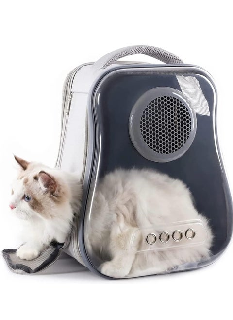 Cat Backpack Carrier Transparent Space Capsule Backpack for Traveling, Camping and Hiking For Cats Kittens And Puppies 40X33.5X24Cm