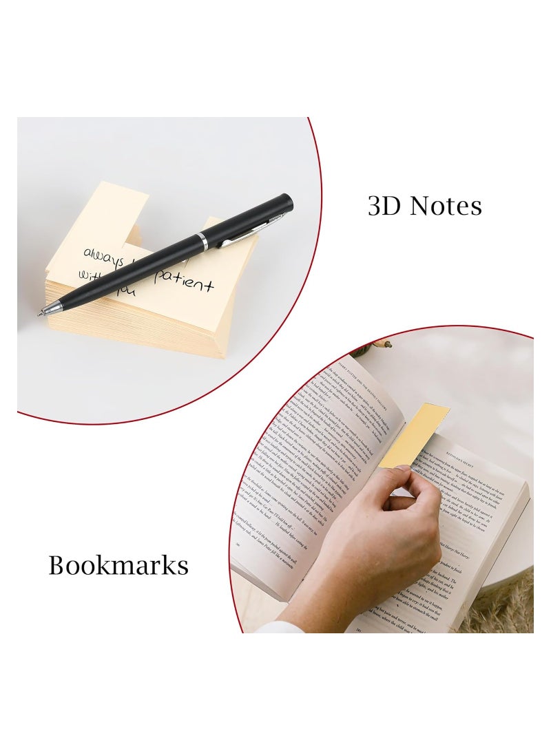 3D LED Light Memo Pad with Paper Carving Art, Creative Sticky Notes for Valentine's Day, DIY Decorative Notepad, Unique Gift for Home and Office Desktop, Artsy Diamond Ring Design. - Image 4