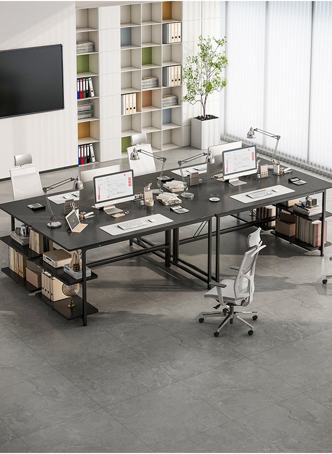 Harlan 130cm Gaming Desk,Simple Computer Desk,Office Table with Storage,Study Desk for Home Office Desk  - Image 3