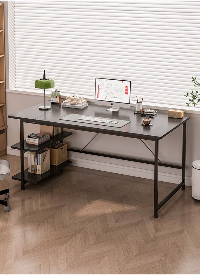 Harlan 130cm Gaming Desk,Simple Computer Desk,Office Table with Storage,Study Desk for Home Office Desk  - Image 2