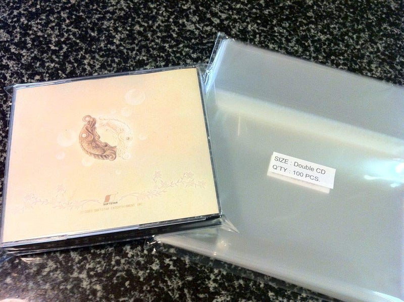UNIQUEPACKING 100 Pcs Double CD Jewel Case Resealable Cello/Cellophane Bags (by UNIQUEPACKING) - Image 4