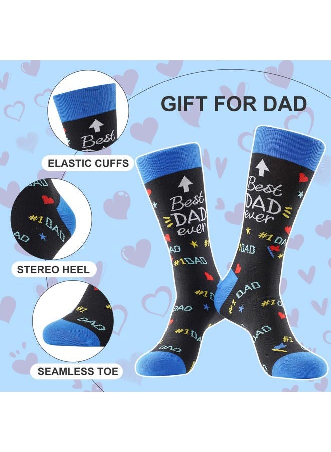 BONANGEL Dad Socks Mens Funny Novelty Crazy Funky Socks Best Gifts for Father's Day Birthday Christmas from Daughter Son  - Image 2