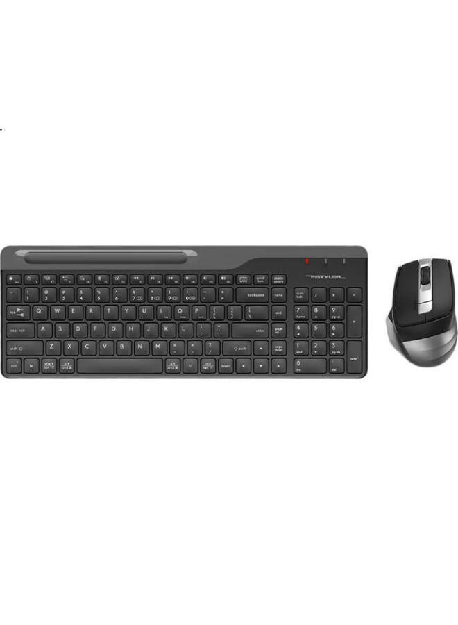 A4TECH A4Tech Fg2535 Wireless Keyboard And Mouse Combo, Laptop External Computer Film, Office Typing Dedicated Fei Shidai Keyboard And Mouse Set, Steel Gray - Image 3
