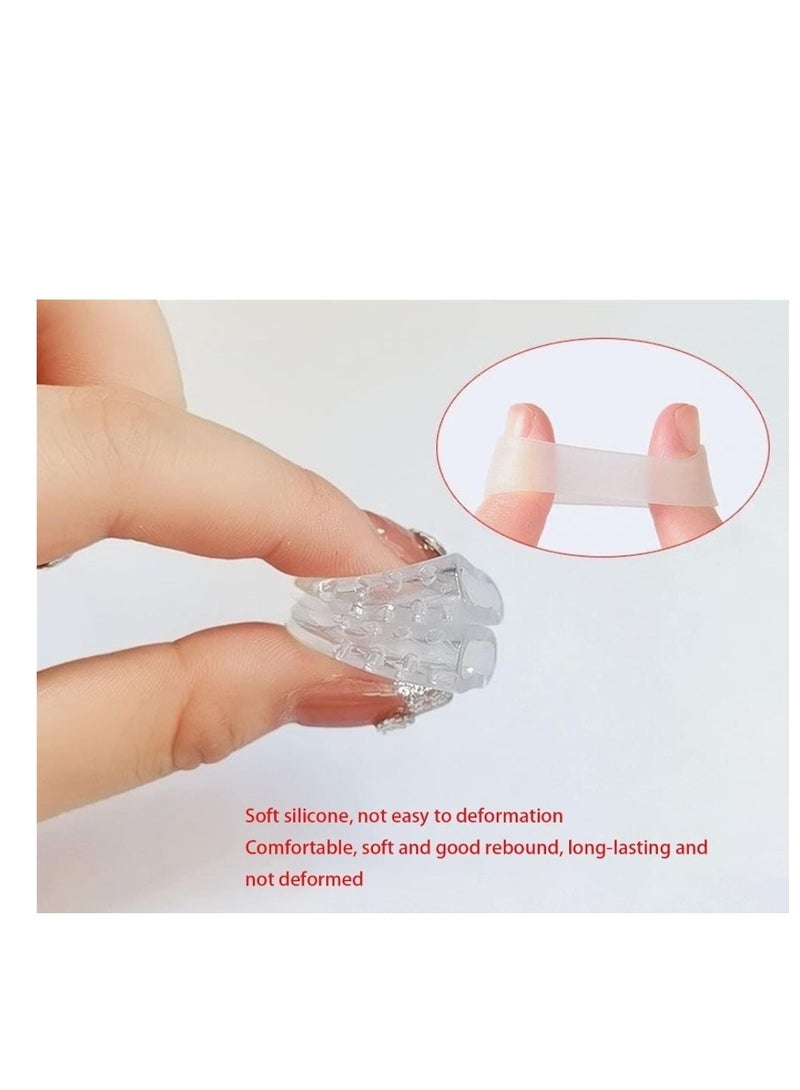 OASIS-TH 10 Pcs Silicone Anti-Friction Toe Protector, Breathable Gel Toe Sleeves Toe Protectors, Little Toe Cover Used for Ingrown Toenails, Corns, Calluses, Blisters and Pain Relief - Transparent - Image 3