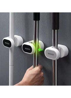 ecoco 2 double-faced broom and mop holders, very strong, suitable for every modern home, for every woman who cares about the elegance of her home and the difference, ecoco brand, very strong and durable, multi-colored  - Image 2