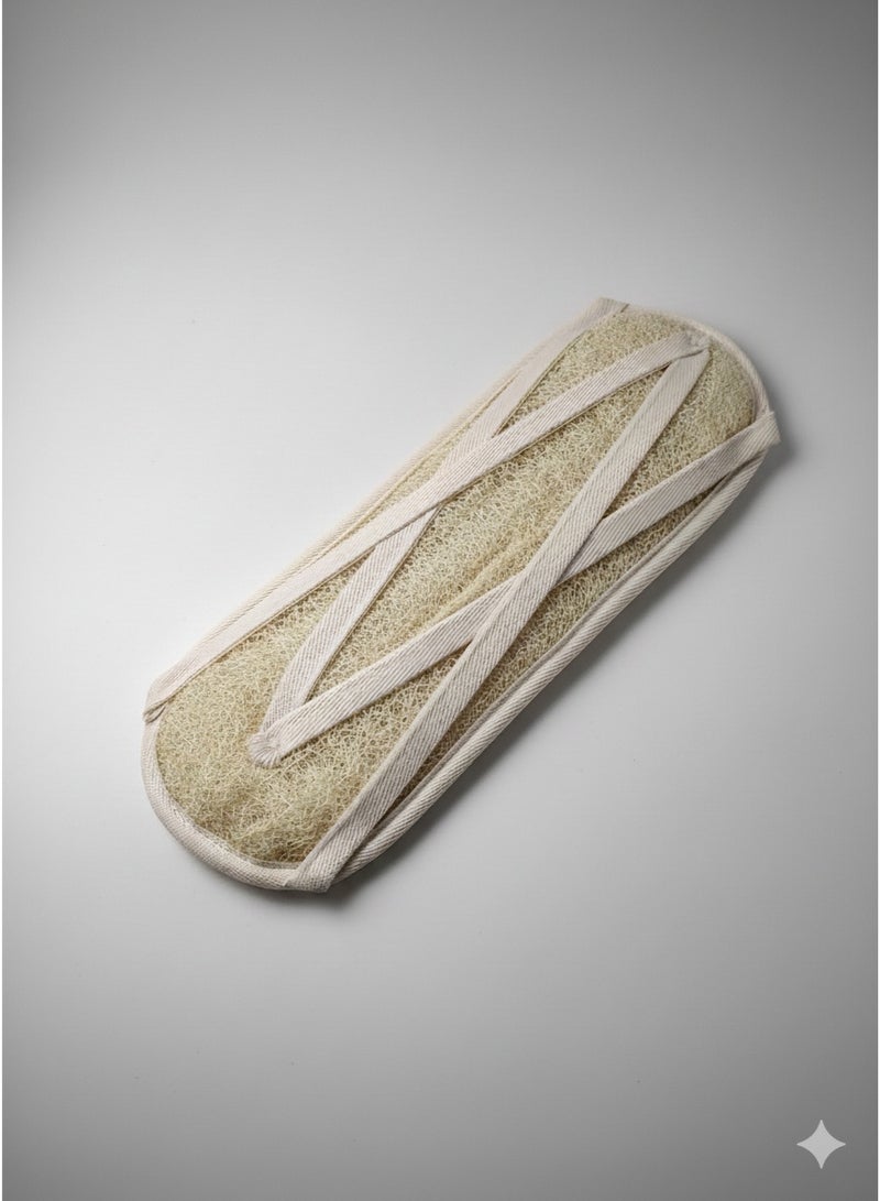 Natural massage back loofah beige