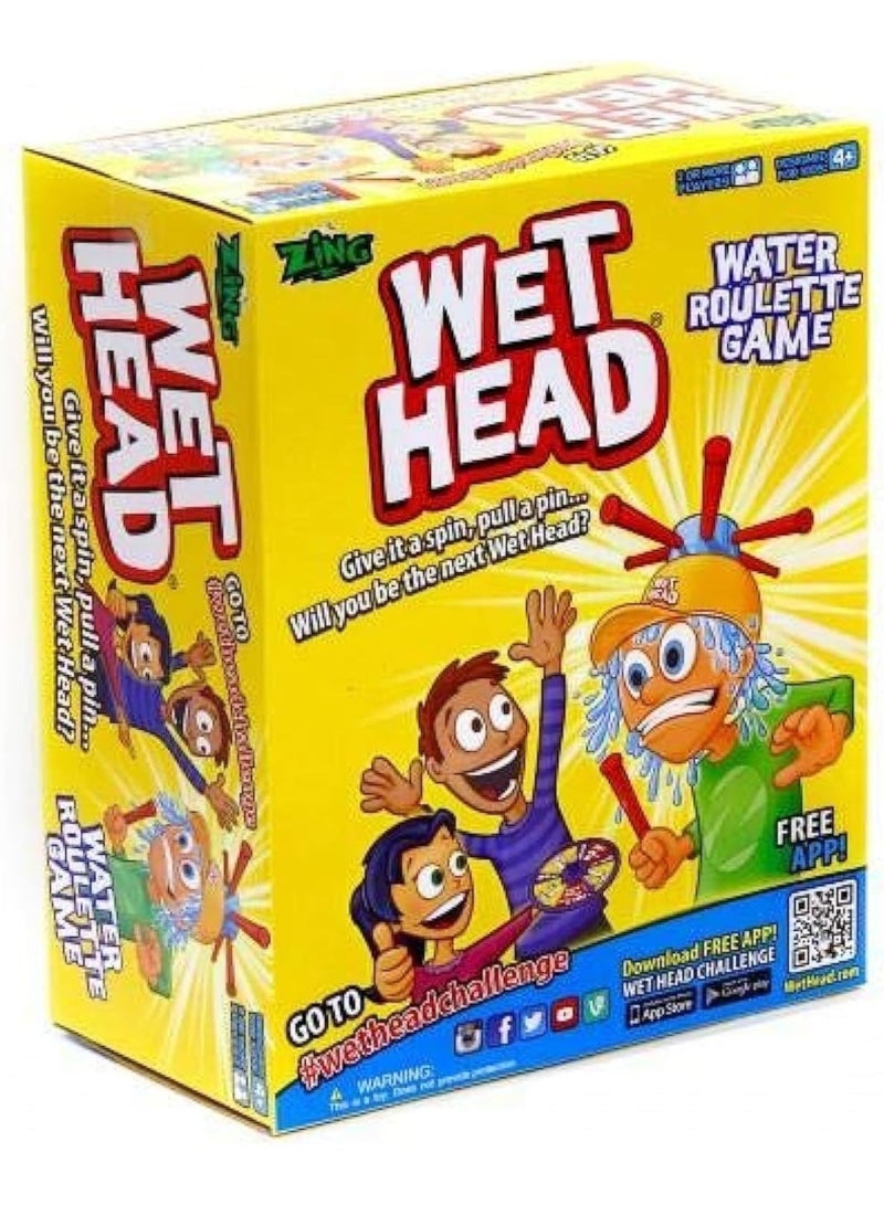 WET HEAD Water Challenge Game | Interactive Water Ring Toss Handheld Game Toy | Classic Press Button Water Game for Kids & Adults | Travel Pocket Game - Image 1