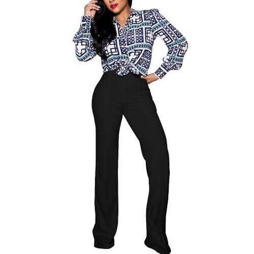 PINSV Women's High Waisted Stretchy Bootcut Pull On Dress Pants Casual Work Pants 3257 Black L - Image 4