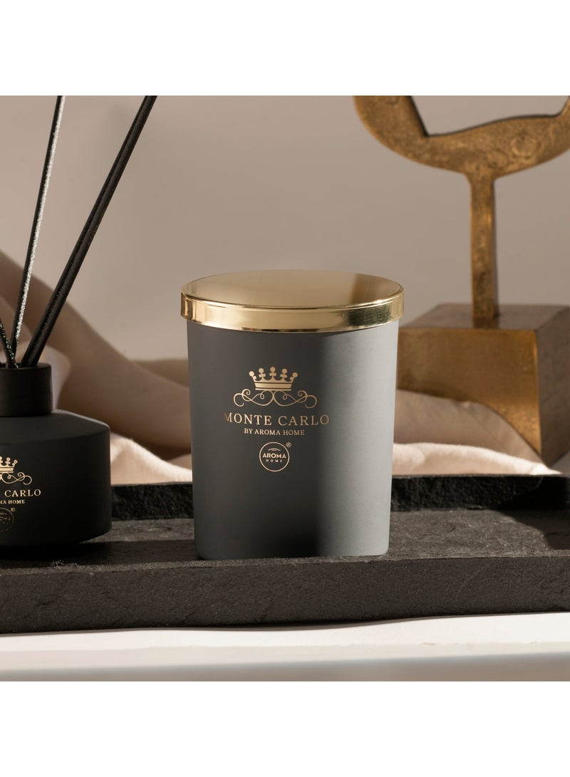 Aroma Home Monte Carlo Luxury Scented Soy Candle,100% Natural Wax, Majestic Prince Fragrance Made in Poland - Image 2