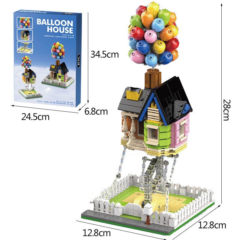 Floating Balloon House Balance Frame Anti-Gravity Flying House Travel Notes Dk7025 Assembled Building Blocks Toy Upgrade - Image 5