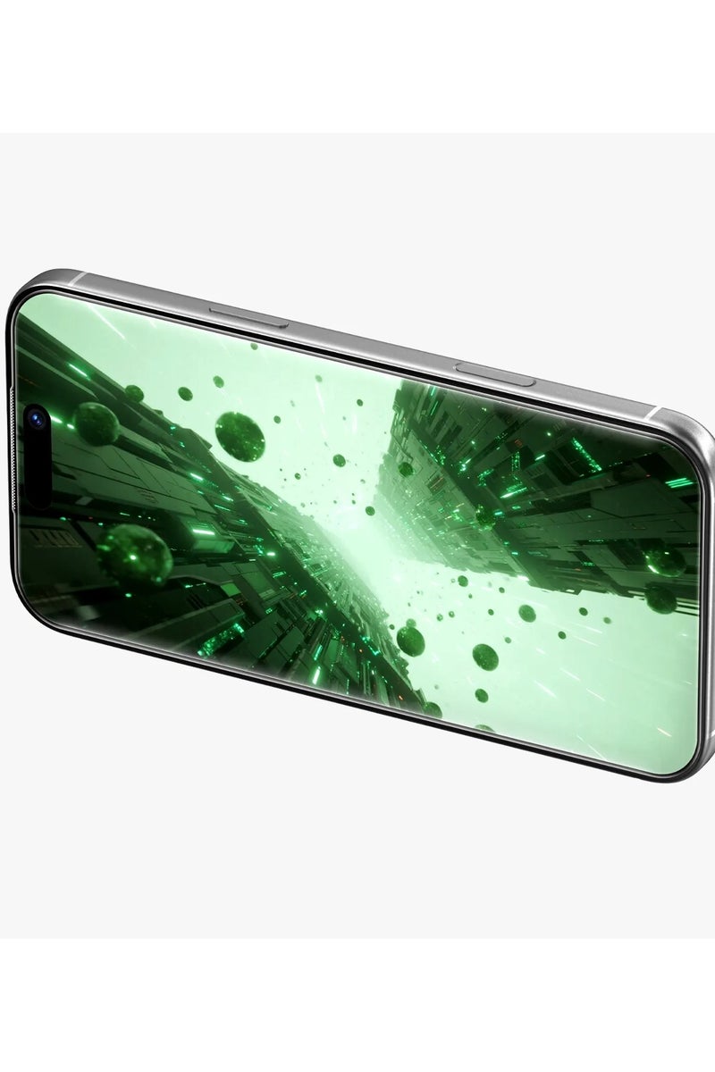 GREEN LION iPhone 17 Pro Screen Protector Diego Pet HD / Shockproof & Clear view / 9H Tempered Glass / Anti Fingerprints / Easy installation frame - Clear - Image 3