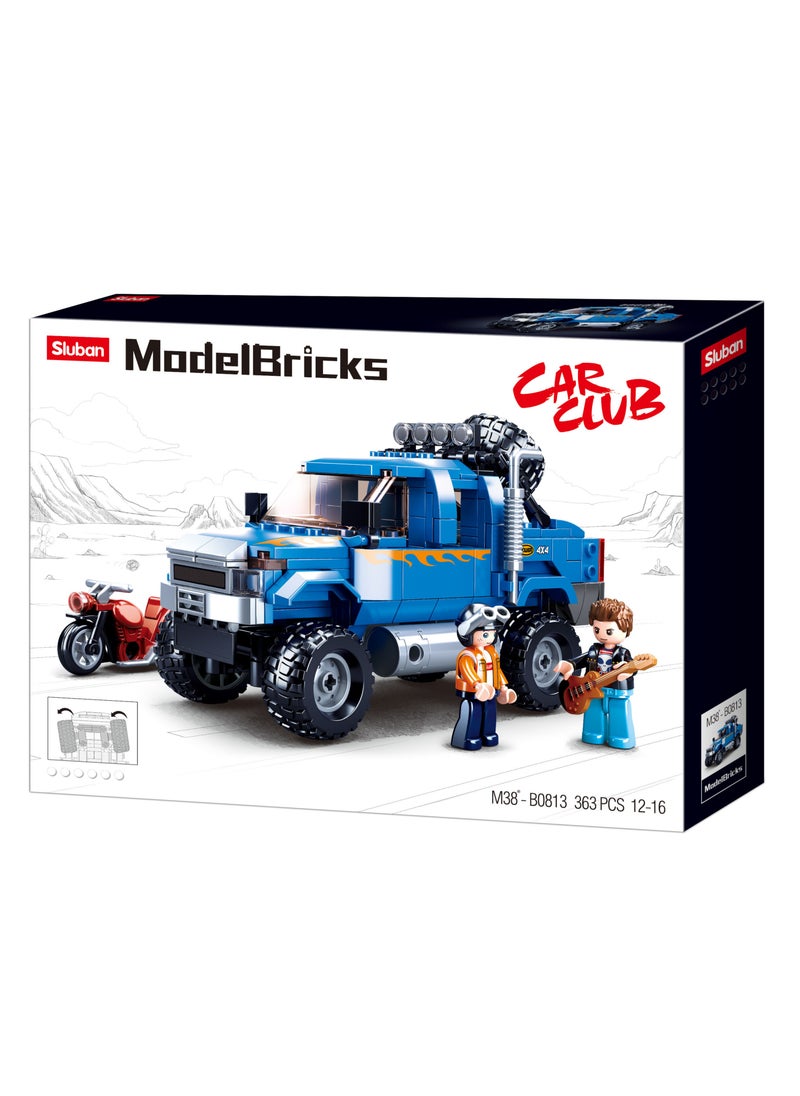 Sluban - 361-Piece Suv Building Blocks With 2 Mini Figures - Image 1