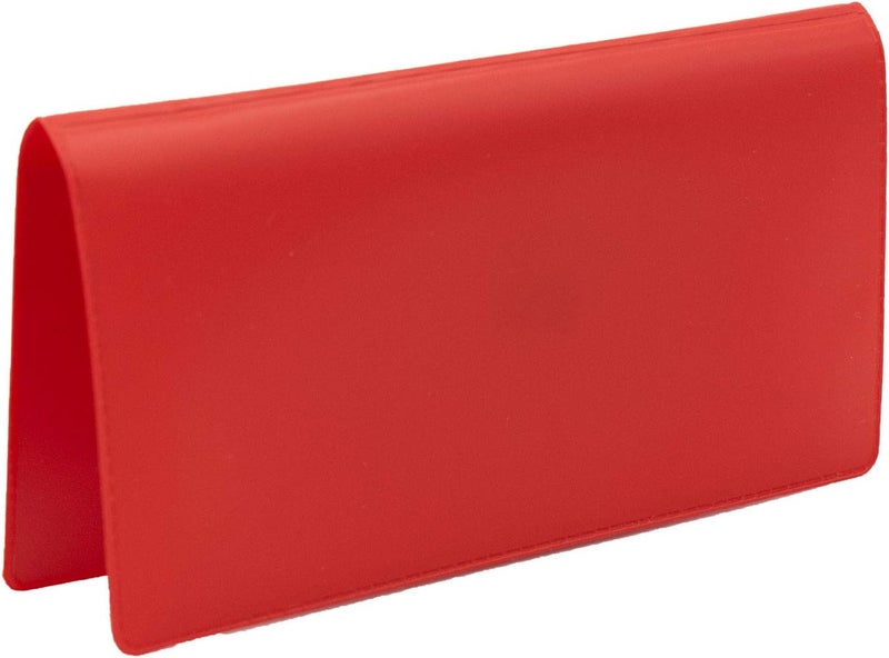 CAROUSELCHECKS Red Vinyl Checkbook Cover, Top Tear Personal Vinyl Checkbook Cover - Image 5