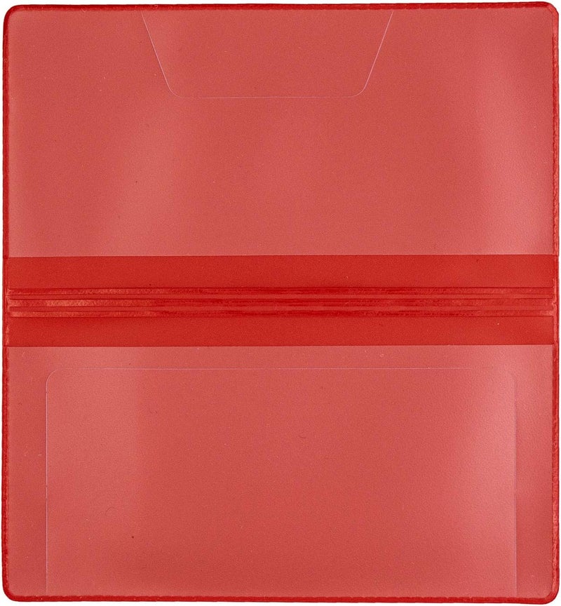 CAROUSELCHECKS Red Vinyl Checkbook Cover, Top Tear Personal Vinyl Checkbook Cover - Image 4