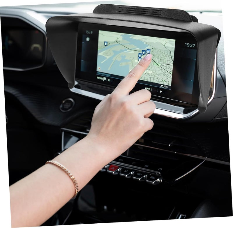 ABOOFAN 2pcs GPS Navigation Sun Shade Cover Clip Design for Easy Installation Compatible with Devices Stylish Automotive Accessory Reduces Eye Strain and Provides Sun Protection - Image 5