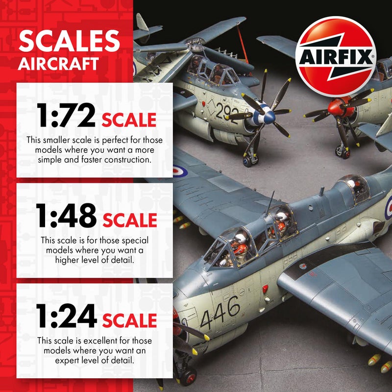 Airfix Model Airplane Kit Gift Set - A06019A Mcdonnell Douglas Phantom FG.1/FGR.2, Plastic Plane Model Kits for Adults & Kids 14+, Skill Level 3, 1:72 Scale WW2 Military Aircraft Models - Image 3