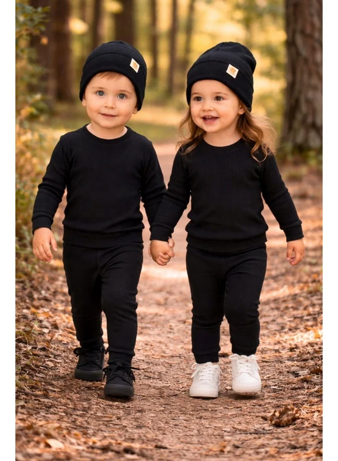 zuzunga Unisex 3-Piece Muslin Baby Set.