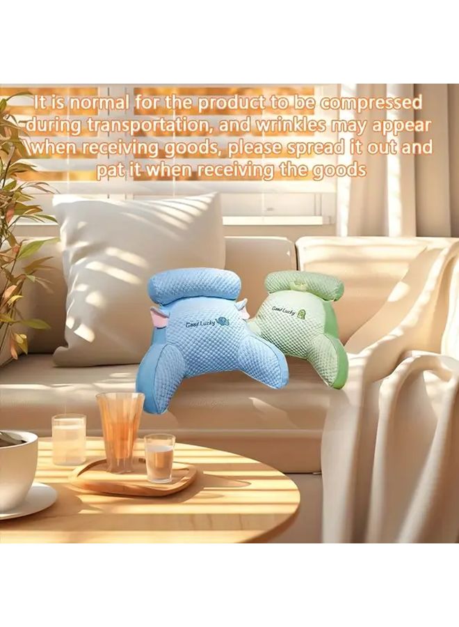 وسادة قراءة ديناصور وسادة ظهر سرير ناعمة قابلة للغسل مقاس متوسط 23.6 × 15.7 بوصة - Image 3