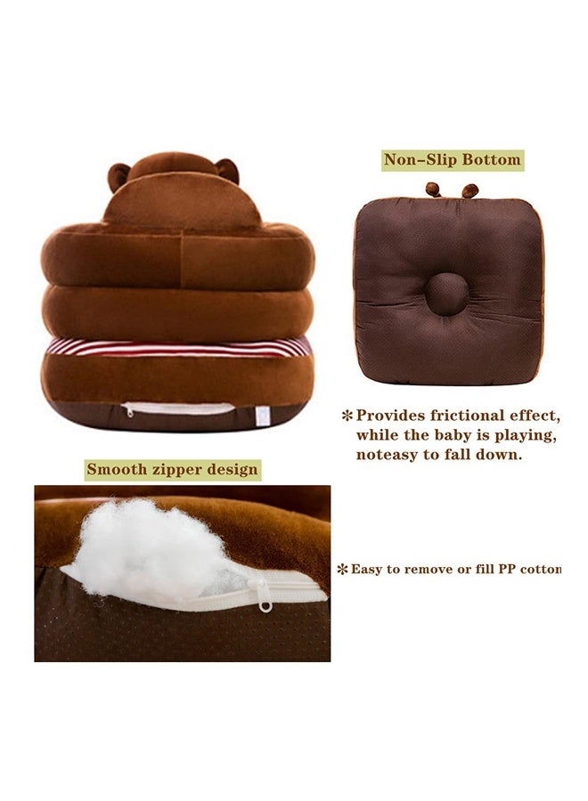 ZCM-HAPPY Baby Sitting Support Seat Sofa, Infant Learning Chair Head Protect - Breathable Crystal Fabric, Feather Cotton Filling, Perfect Toddler Gift to Learn to Sit - Image 5