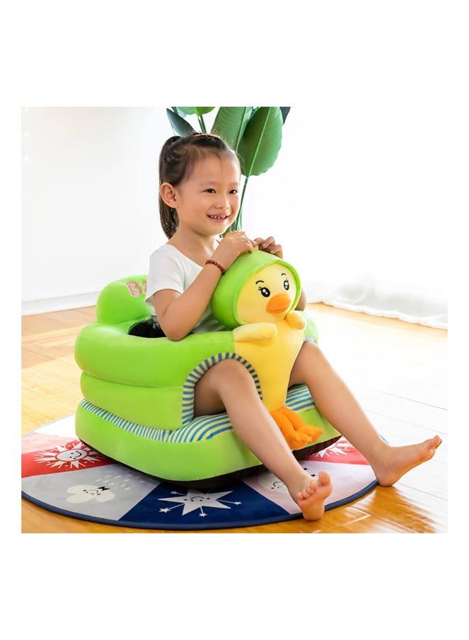 ZCM-HAPPY Baby Sitting Support Seat Sofa, Infant Learning Chair Head Protect - Breathable Crystal Fabric, Feather Cotton Filling, Perfect Toddler Gift to Learn to Sit - Image 3