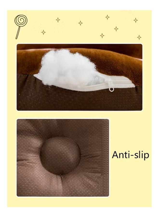 ZCM-HAPPY Baby Sitting Support Seat Sofa, Infant Learning Chair Head Protect - Breathable Crystal Fabric, Feather Cotton Filling, Perfect Toddler Gift to Learn to Sit - Image 4