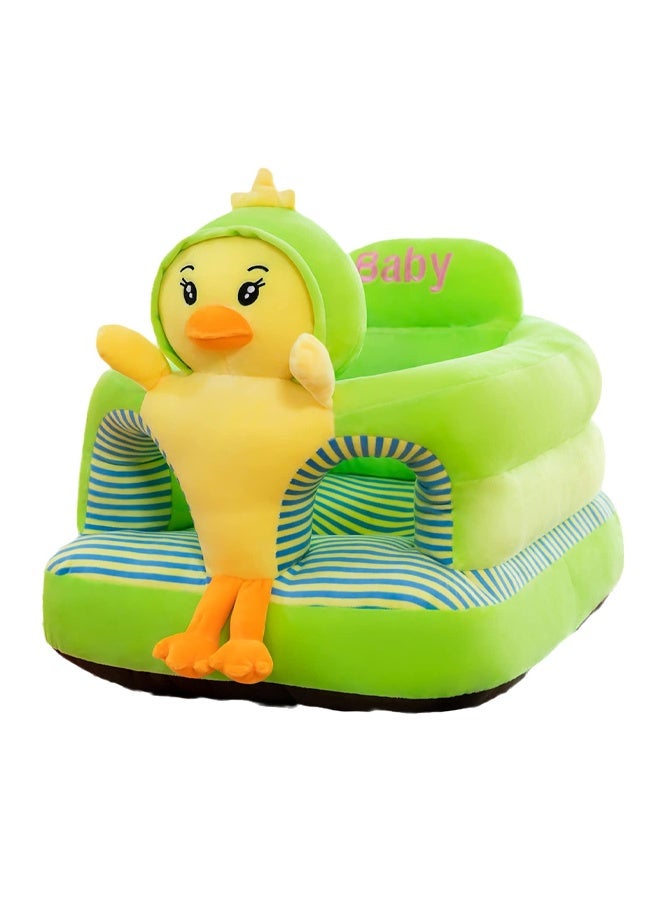 ZCM-HAPPY Baby Sitting Support Seat Sofa, Infant Learning Chair Head Protect - Breathable Crystal Fabric, Feather Cotton Filling, Perfect Toddler Gift to Learn to Sit - Image 1