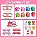 Meytccve Train Set Toy Toddlers for 13 Learning Toy for Ages 1 2 3Montessori Learning Matching Sorting ToysChristmas Birthday Gift Boys Girls Pink - Image 4