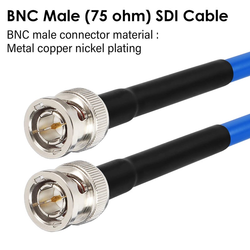 XRDS -RF XRDS -RF 12G SDI Cable 25FT, SDI Video Cable 3G/6G/12G 75ohm BNC Cable Supports HD-SDI/3G/6G-SDI/4K/8K for Video Security Camera SDI Converter - Image 2