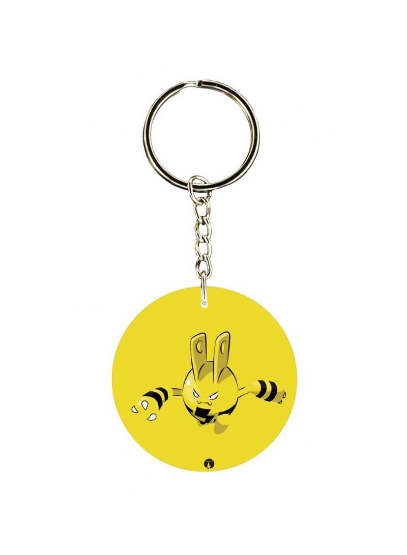 Cartoon Themed Single Sided Keychain