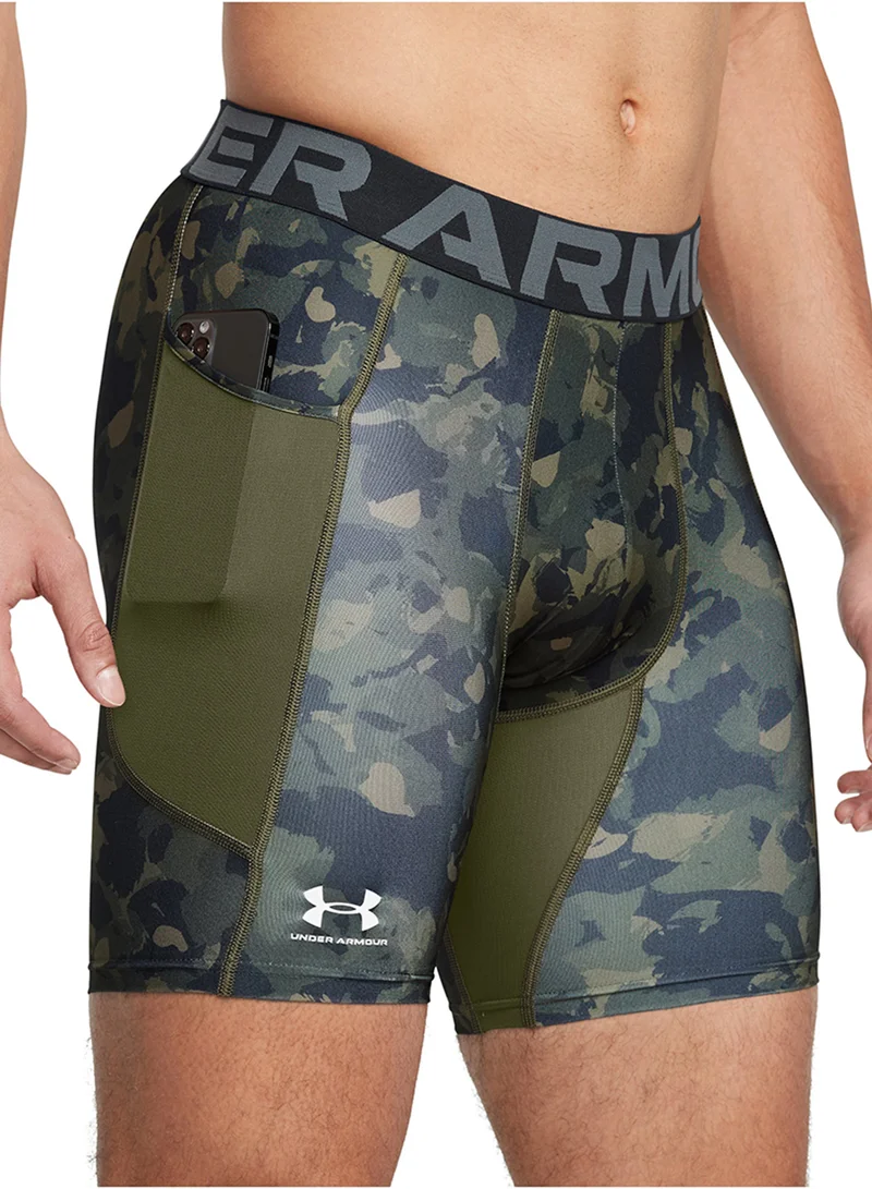 اندر ارمور Heatgear Armour Printed Compression shorts