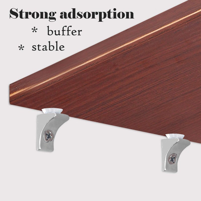 Zinc Alloy Shelf Brackets Shelf Brackets for Cabinet, Bookcase, Shelves, Storage Shelves, Wardrobe, Glass Holder (8) - Image 3