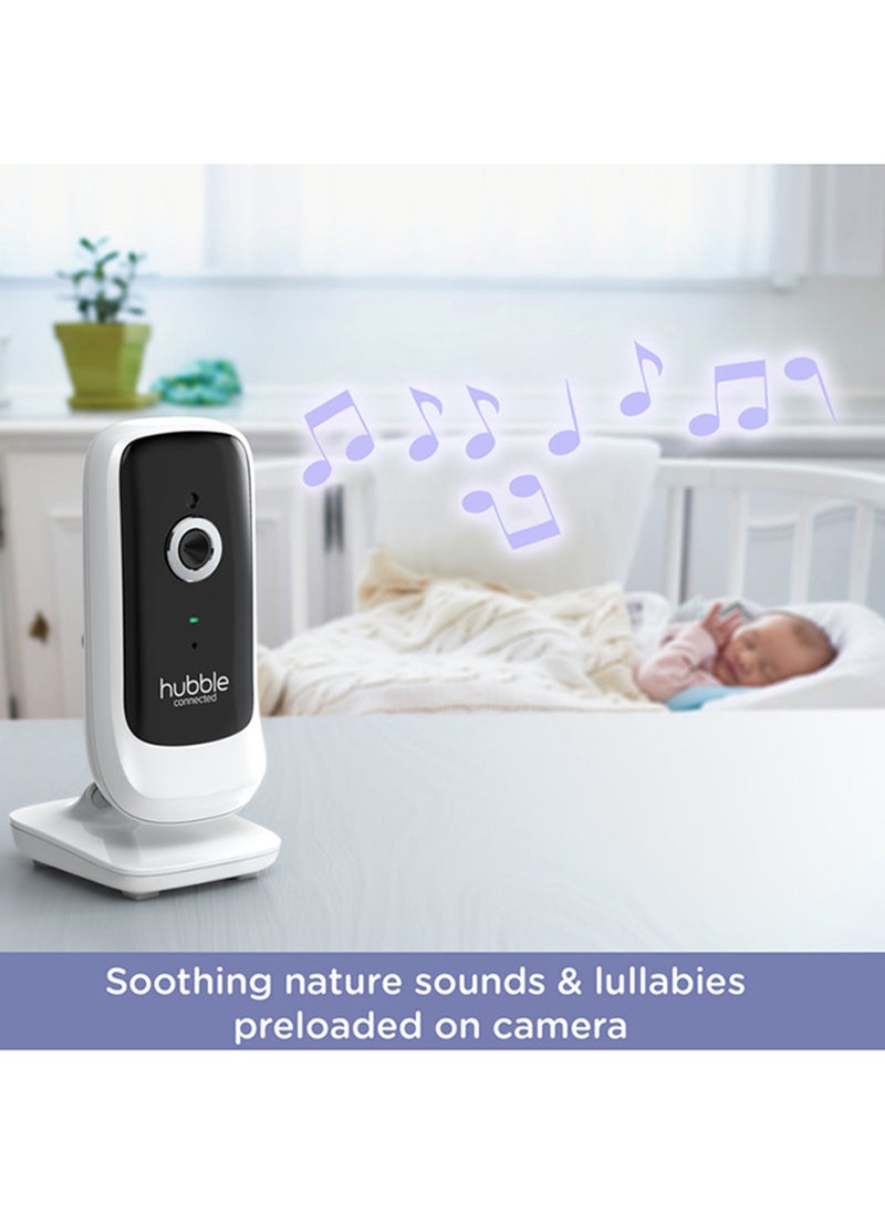 hubble connected - Nursery View Premium Twin Cameras Video Baby Monitor With 5 Inch Screen, Infrared Night Vision, Split Screen, Digital Zoom and Room Temperature Sensor - Image 1