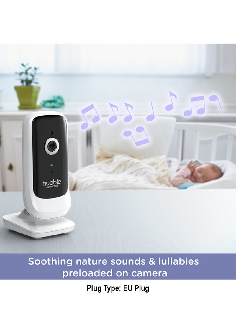 hubble connected - Nursery View Premium Twin Cameras Video Baby Monitor With 5 Inch Screen, Infrared Night Vision, Split Screen, Digital Zoom and Room Temperature Sensor - Image 1
