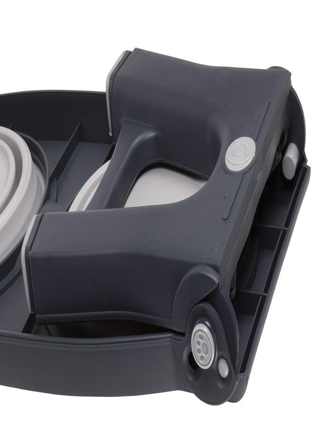 Dexas Pets Adjustable Height Double Pet Feeder, Light Gray - Image 3