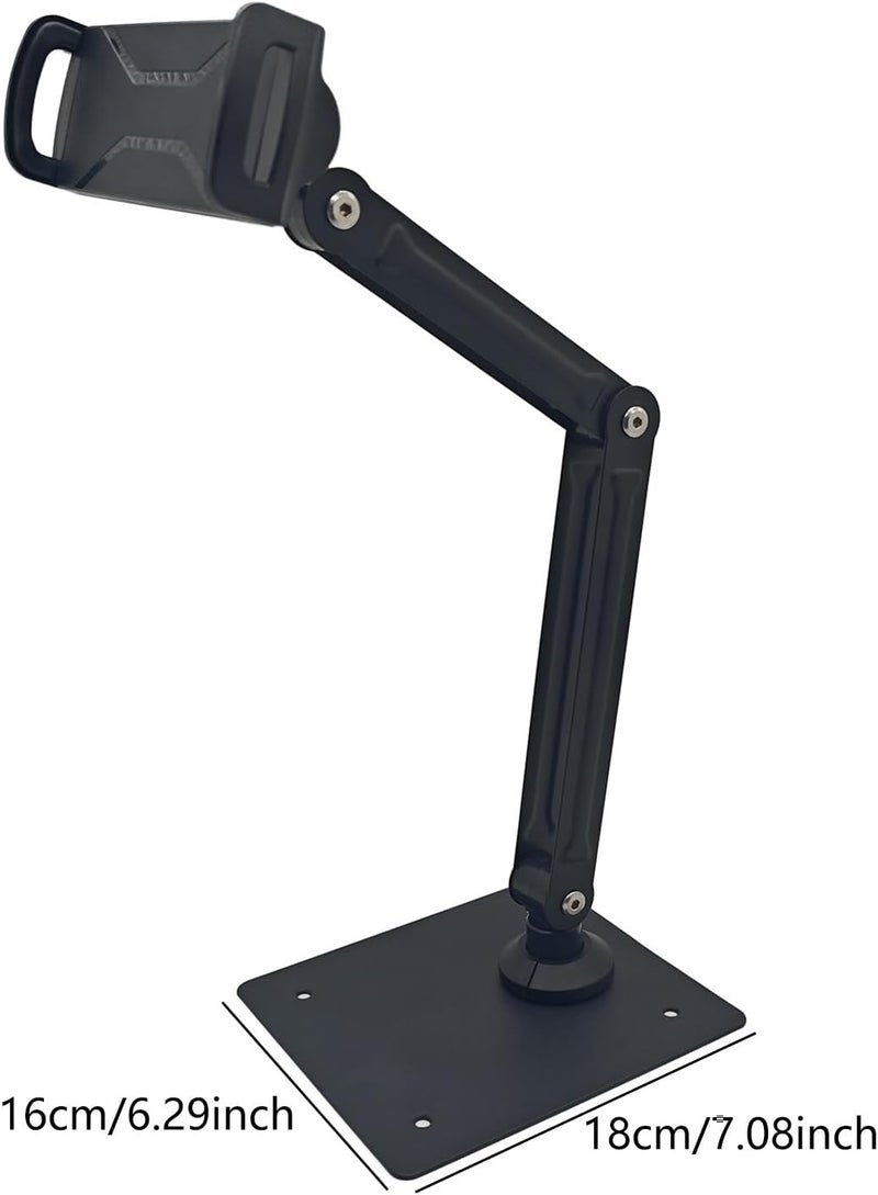 Tablets Stand with 360 Rotation Bed and Desk Holder for 4 to 13inch Devices for Office Desk and Casual Use Extendable Arm Stand - Image 4
