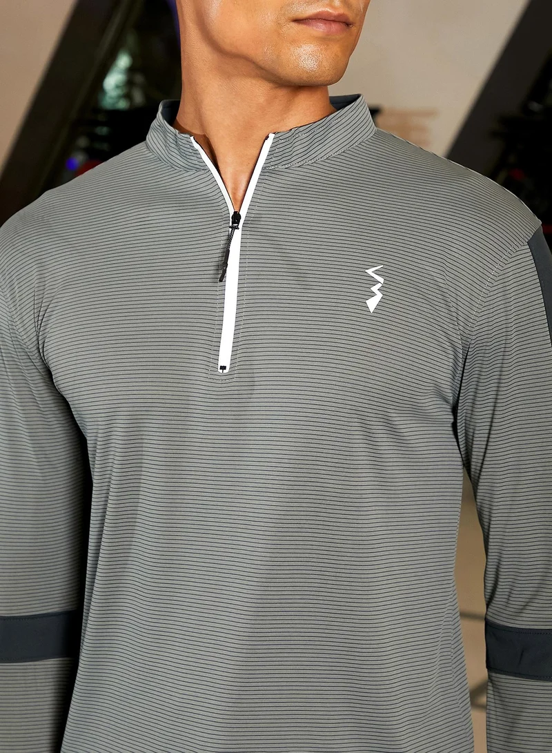 CAHOOT  Men's Charcoal Grey Basic Activewear T-Shirt for Men | Best Price UAE
