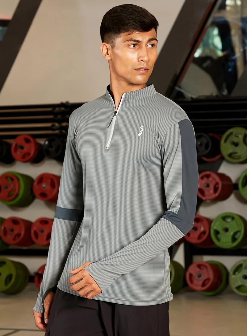 CAHOOT  Men's Charcoal Grey Basic Activewear T-Shirt for Men | Best Price UAE
