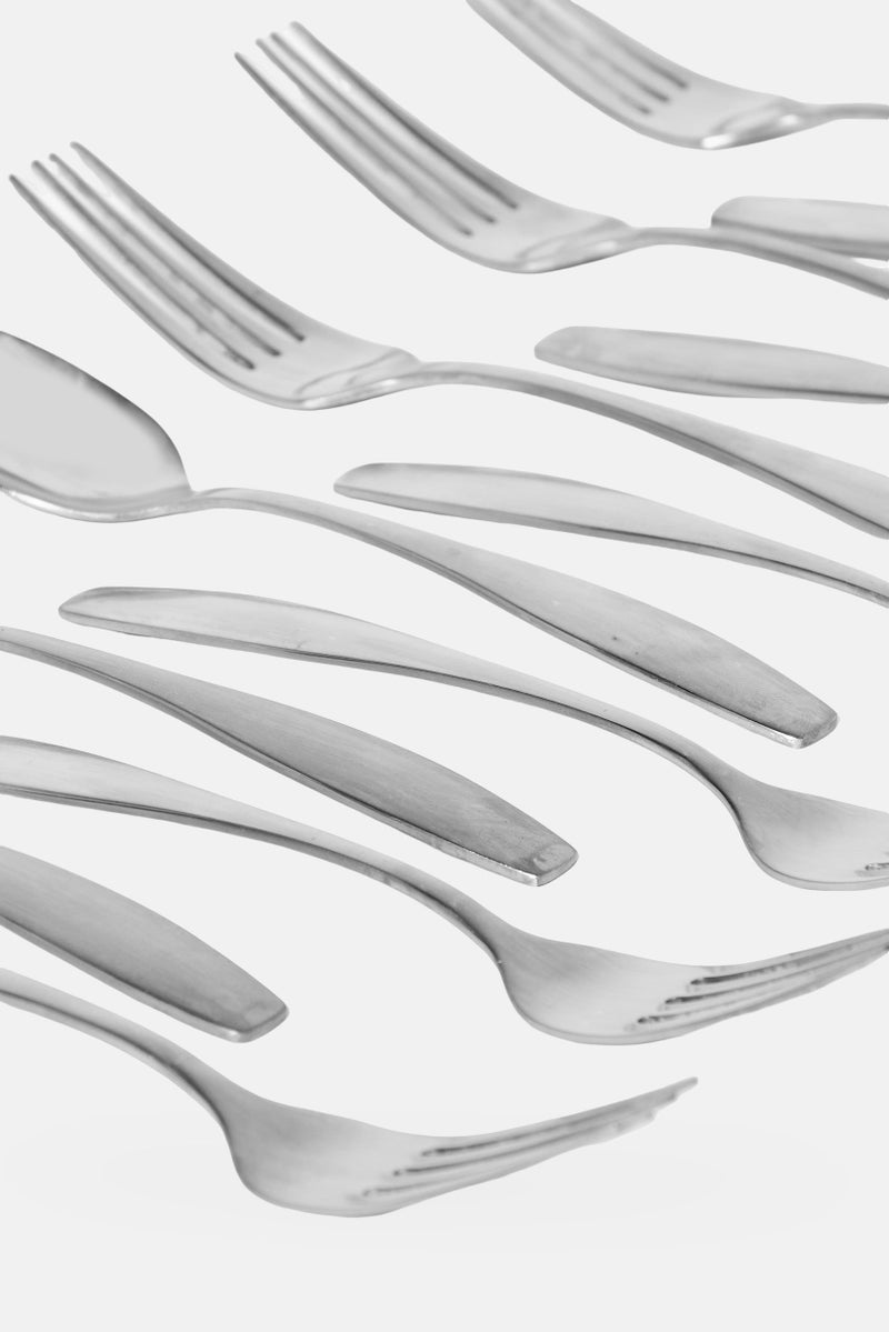 Gibson Home 20 Pieces Stainless Steel Flatware Set, Silver - Image 3