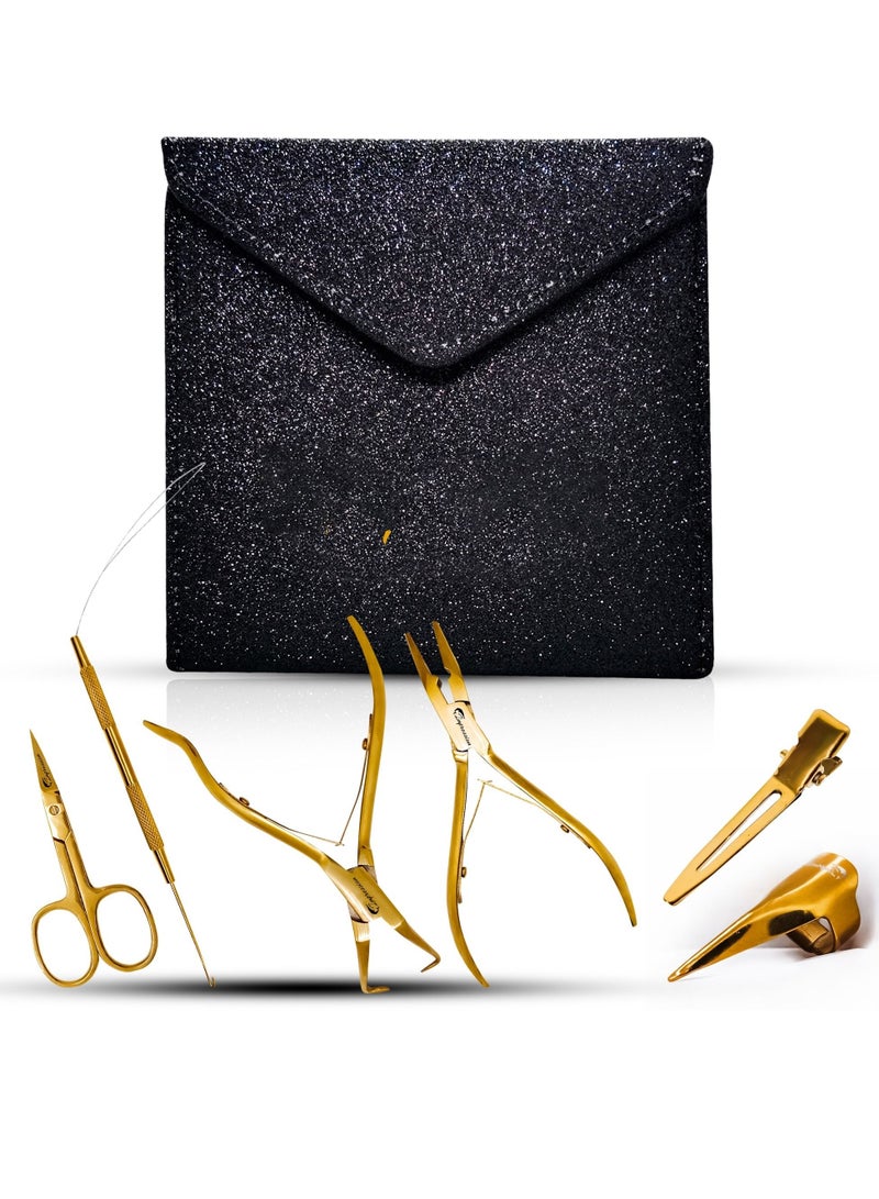 إستيل طقم تطويل الشعر ذهبي - Image 1