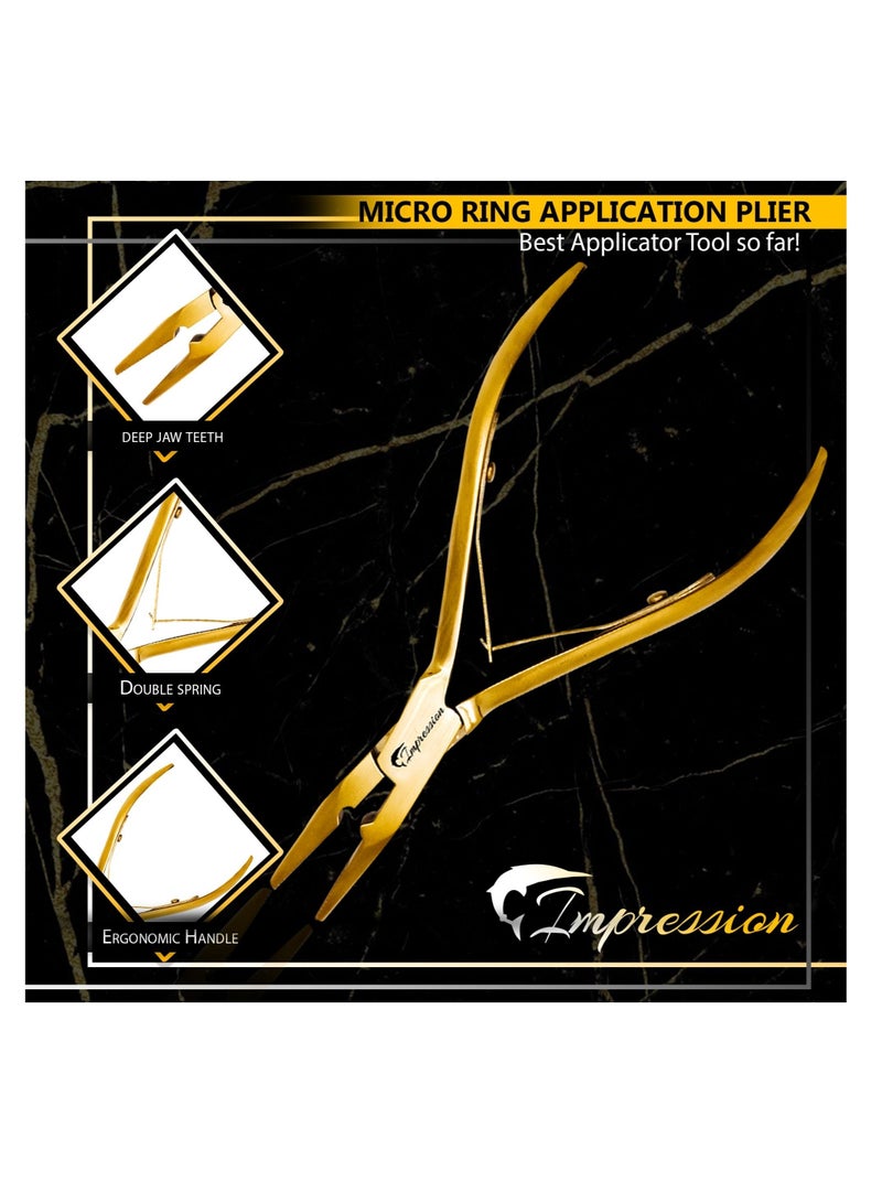 إستيل طقم تطويل الشعر ذهبي - Image 2