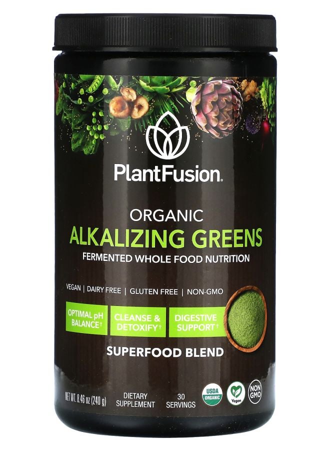 PlantFusion Organic Alkalizing Greens 8.46 oz (240 g) - Image 1