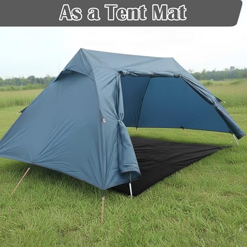 Opvixi Tent Footprint, Waterproof Camping Tarp, 87" x 59" Ultralight Tent Floor Mat with Storage Bag for Outdoors Ground Camping Hiking Backpacking Beach - Image 5