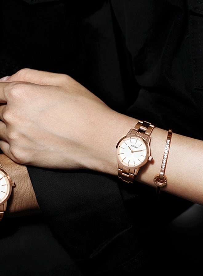 KIMIO Casual Elegant Ladies Stainless Steel Waterproof Quartz Wrist Watch - 32mm Dial, 30M Water Resistant, Perfect for Dating, Commute, and Daily Use - Ideal Gift for Women - Image 3