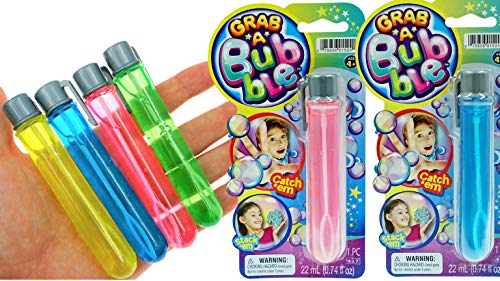 JARU Grab a BubbleTouchable Mini Bubbles Wand Toy 2 Pack Assorted Colors Outdoor Summer Toy Entertainment for Kids Party Favor Birthday Party Easter Basket Stuffers Bulk Bubbles15242A - Image 1