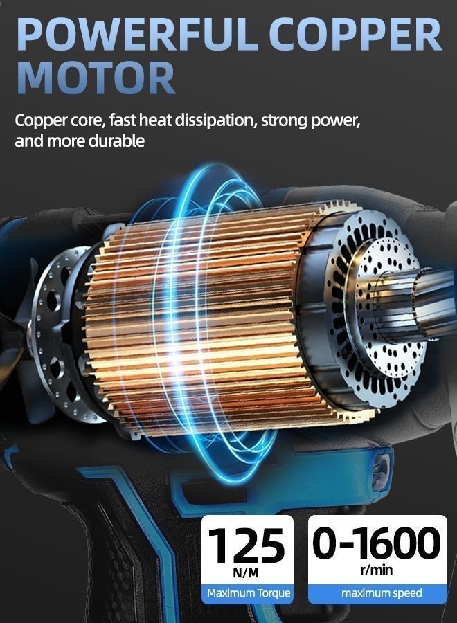 ألونغد مقص كهربائي لاسلكي بقوة 21 فولت، مقص معدني شديد التحمل بسرعات متغيرة لقطع الفولاذ المقاوم للصدأ والحديد والسجاد والكرتون والبلاستيك - Image 3